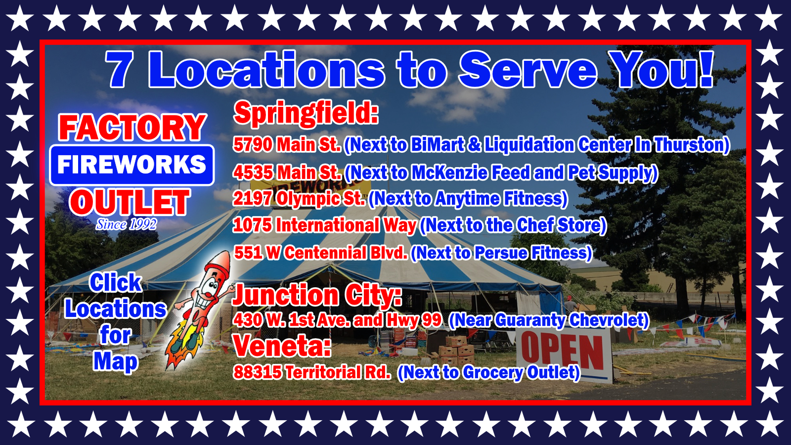 7 Locations to Server You